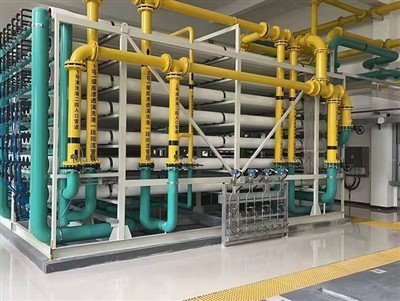 Planta de purificação de água salgada para galvanoplastia